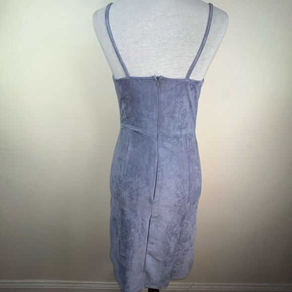 Bishop + Young Elizabeth Crosby Gabrielle Faux Suede Slip Dress (M) - Picture 2 of 11